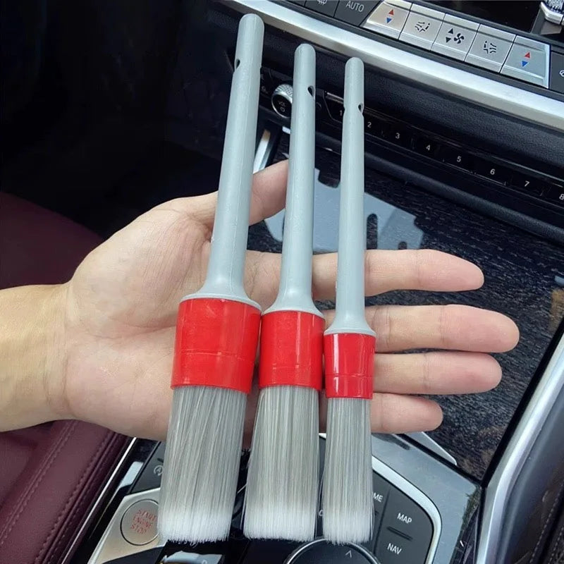 Car Exterior Interior Detail Brushes Boar Hair Bristle Set