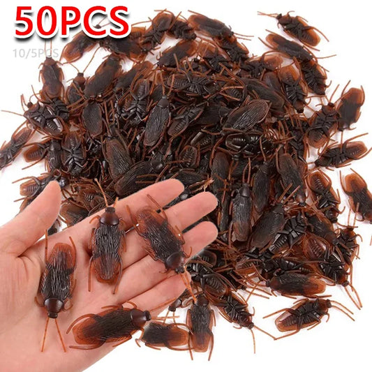 Novelty Fake Cockroach Trick Prop Plastic Bug Prank Toy