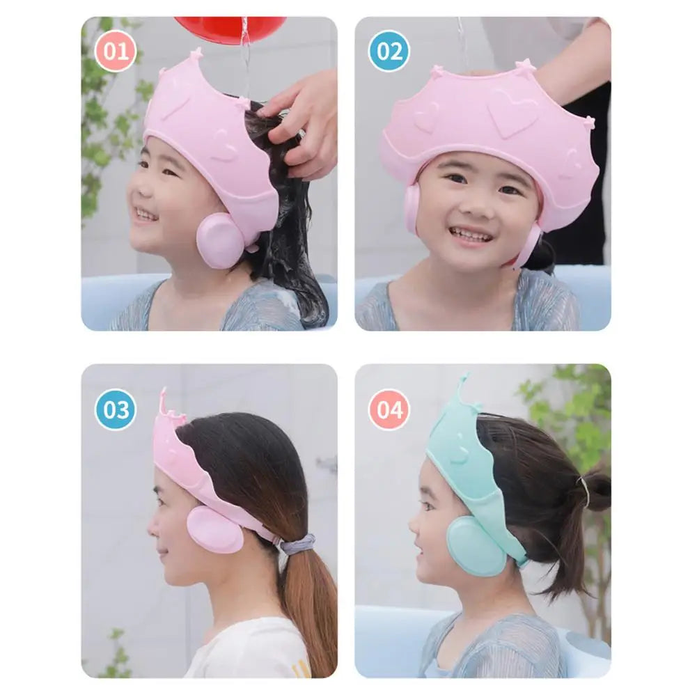 Baby Shampoo Cap Adjustable Hair Wash Hat For Kids