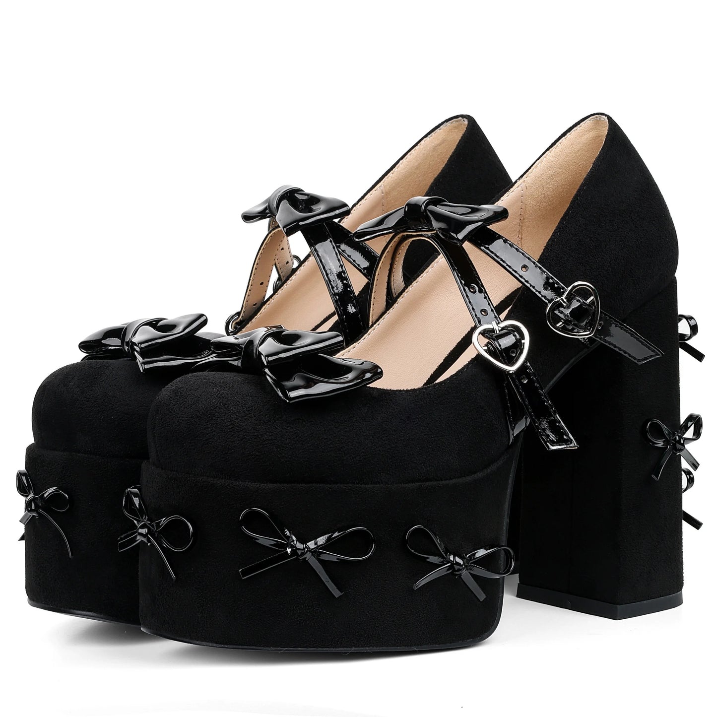 Mary Jane Platform Heels for Women Gothic Style Pumps