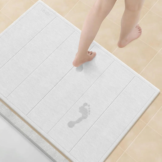 Diatomaceous Earth Bath Mat Non Slip Stone Shower Mat