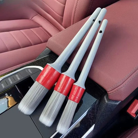 Car Exterior Interior Detail Brushes Boar Hair Bristle Set