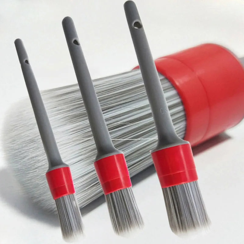 Car Exterior Interior Detail Brushes Boar Hair Bristle Set