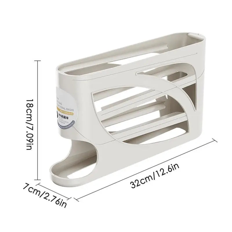 Auto Rolling Egg Dispenser 4 Tier Kitchen Egg Storage Rack