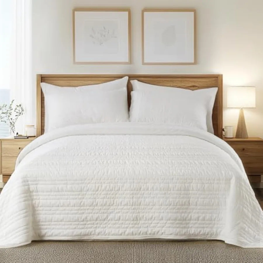 Velvet Quilt Set 3 Piece Ultra Soft Bedspread With Shams