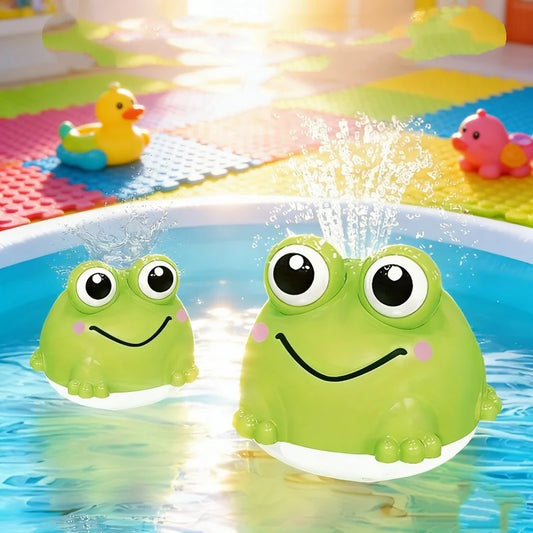 NONECE Cute Frog Bath Toy Sprays Water For Toddlers