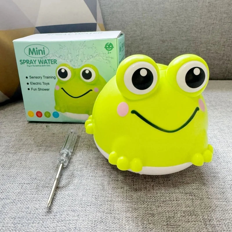 NONECE Cute Frog Bath Toy Sprays Water For Toddlers