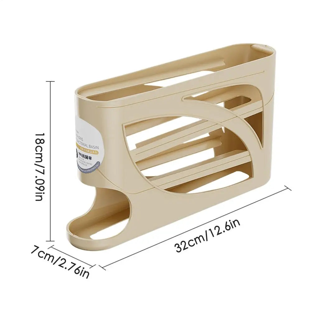 Auto Rolling Egg Dispenser 4 Tier Kitchen Egg Storage Rack